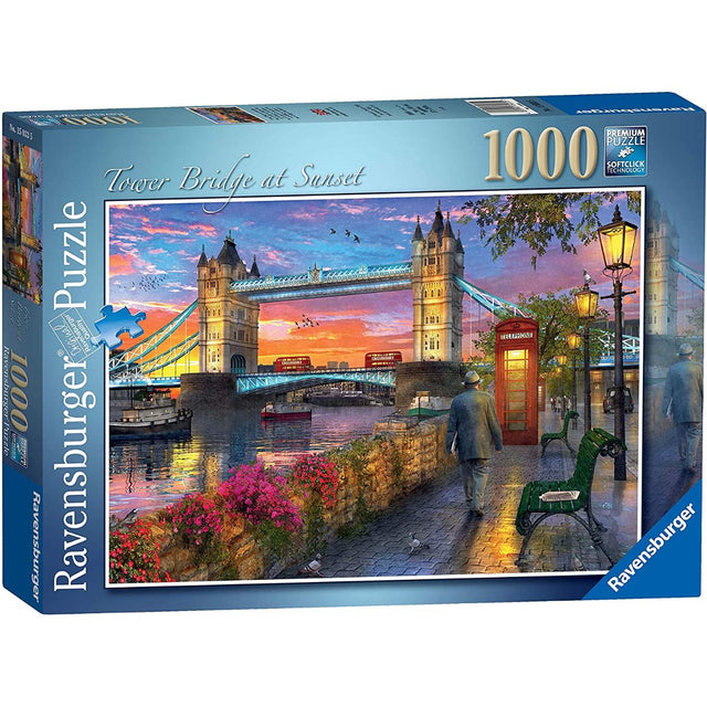 Ravensburger Tower Bridge at Sunset Jigsaw Puzzle (1000 Pieces) - Phillips Hobbies