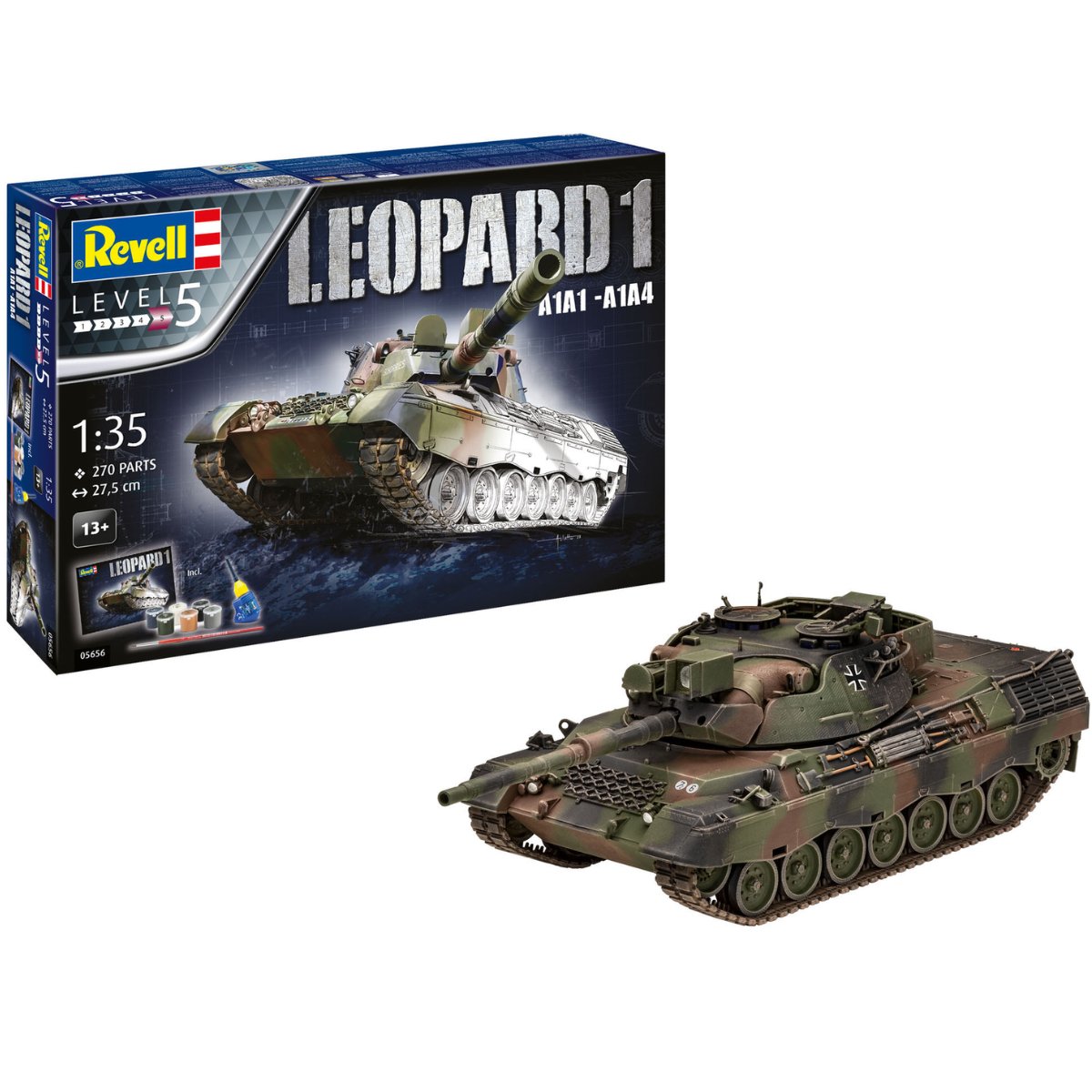 Revell 05656 Gift Set Leopard 1 A1A1 - A1A4 - 1:35 Scale - Phillips Hobbies