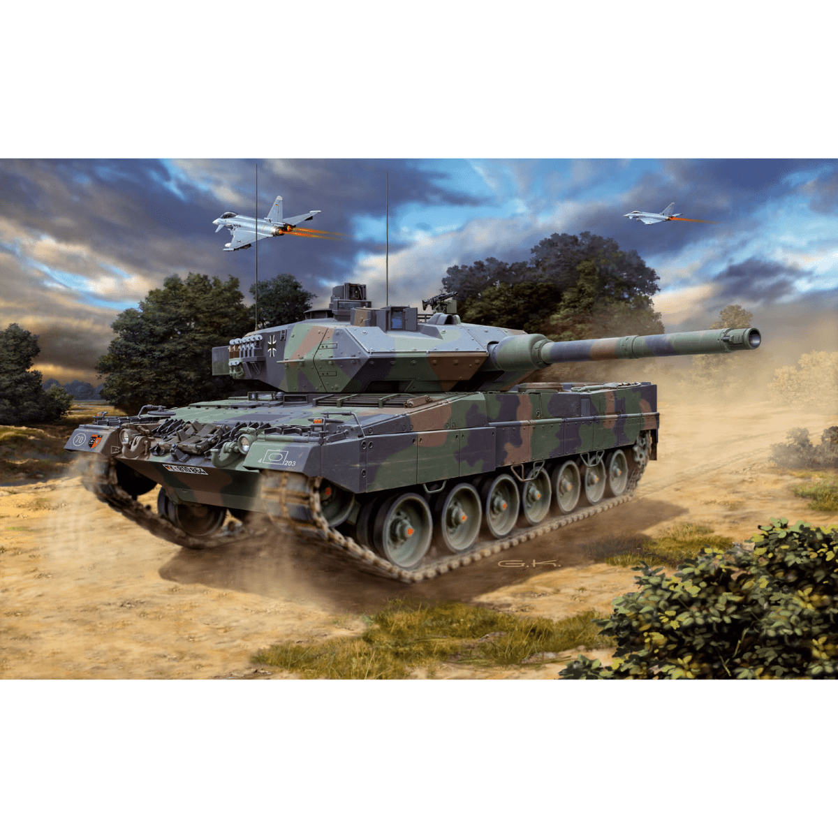 Revell German Leopard 2A6/A6M Model Set Plastic Model Kit - 1:72 Scale - Phillips Hobbies