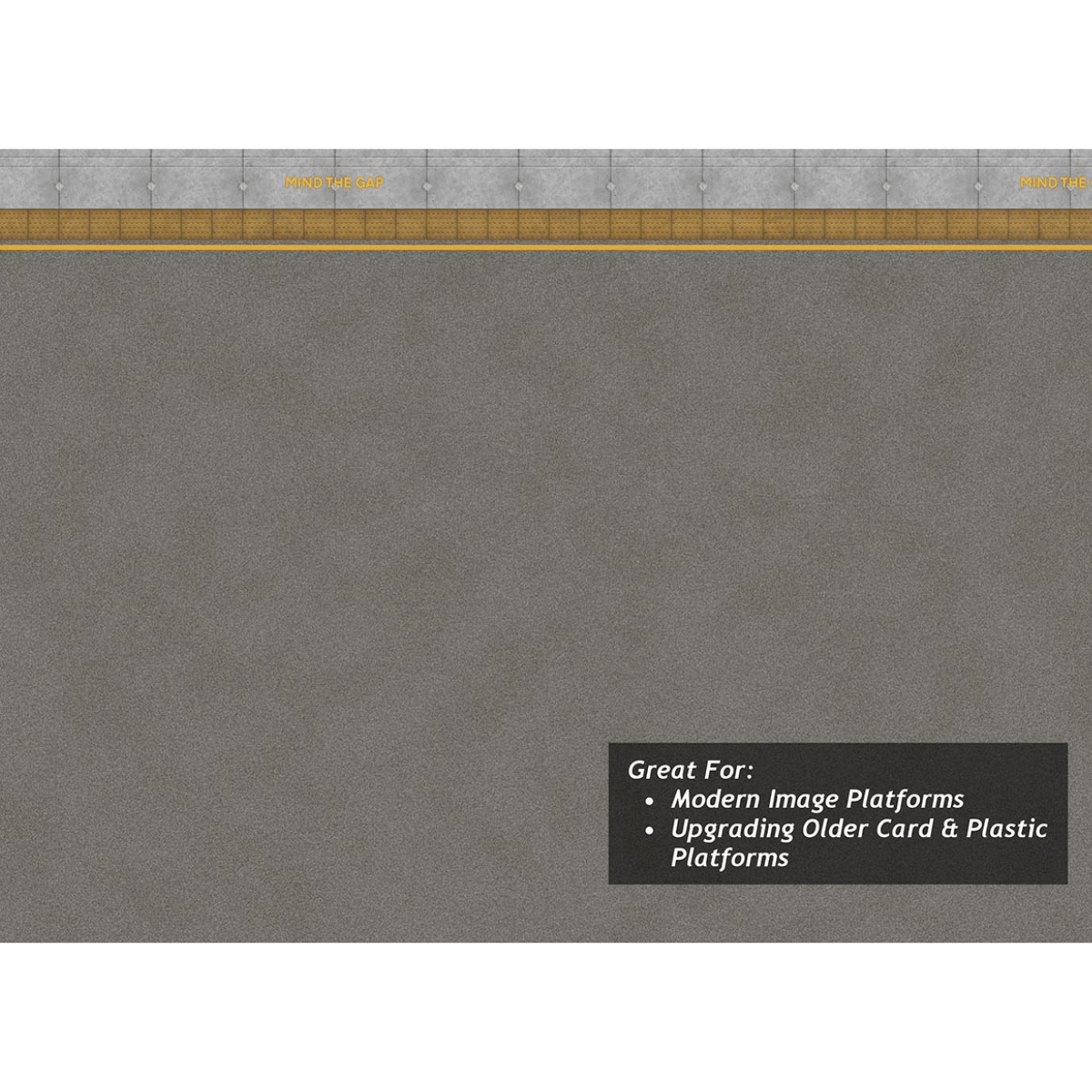 Scale Model Scenery Asphalt Platform Sheets With Network Rail Coping x5 - OO/HO Gauge - Phillips Hobbies