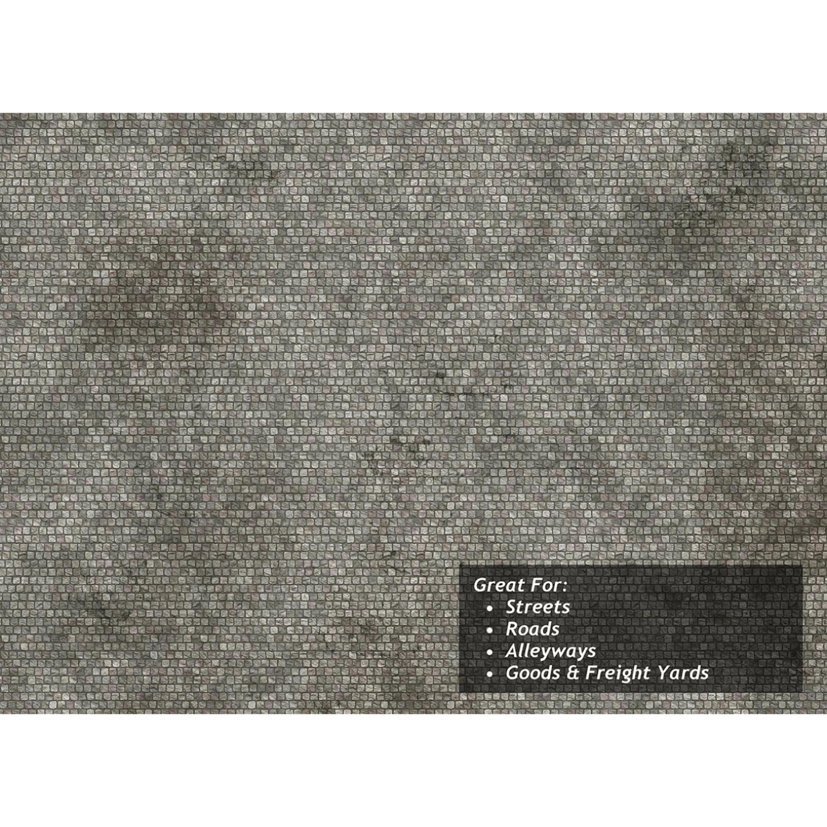 Scale Model Scenery Cobblestones Texture Paper x5 - OO/HO Gauge - Phillips Hobbies