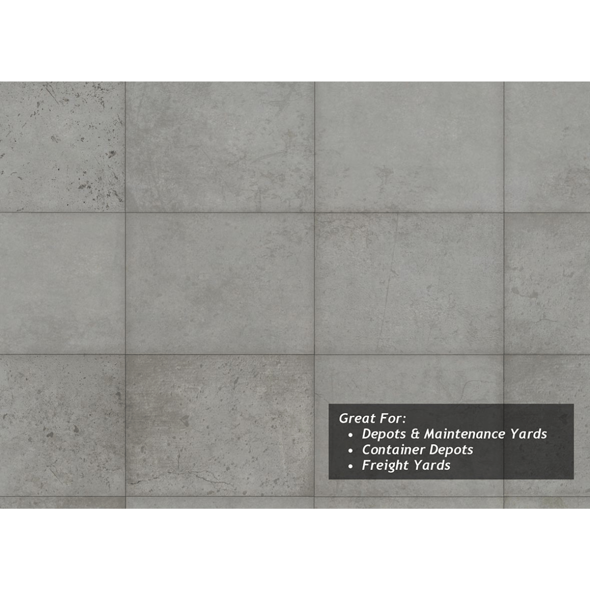 Scale Model Scenery Concrete Hardstanding Texture Paper x5 - OO/HO Gauge - Phillips Hobbies