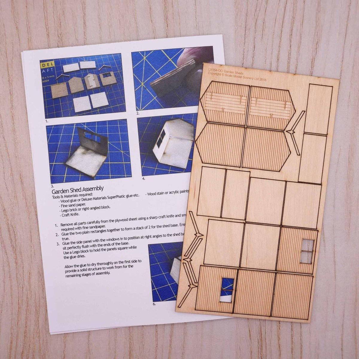 Scale Model Scenery Garden Sheds Kit - OO/HO Gauge - Phillips Hobbies