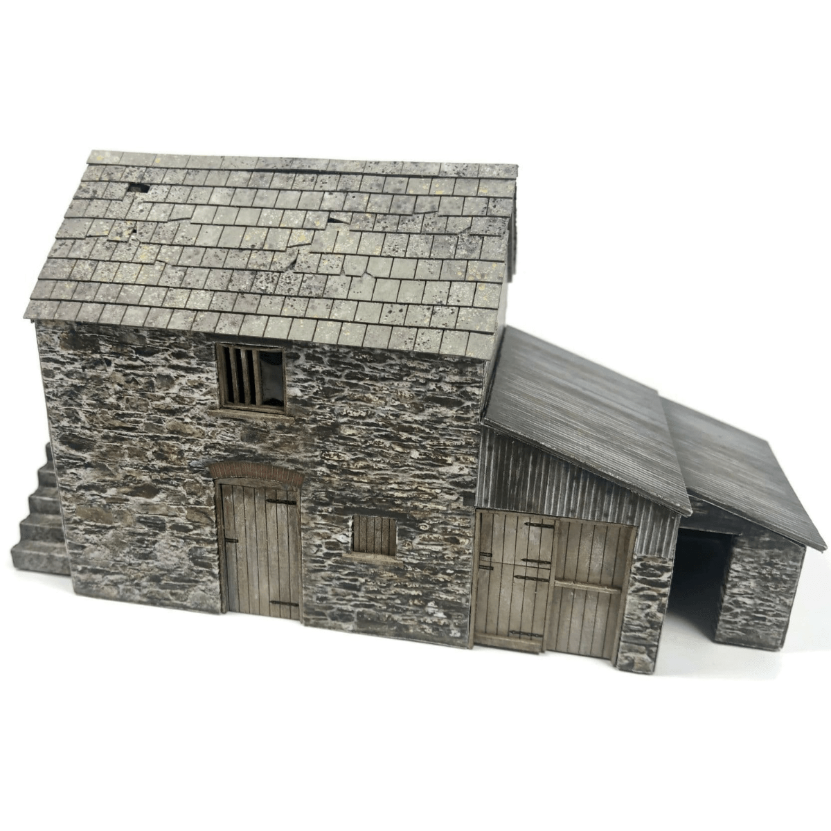 Scale Model Scenery KX084 Polsue Barn - OO/HO Gauge Kit - Phillips Hobbies