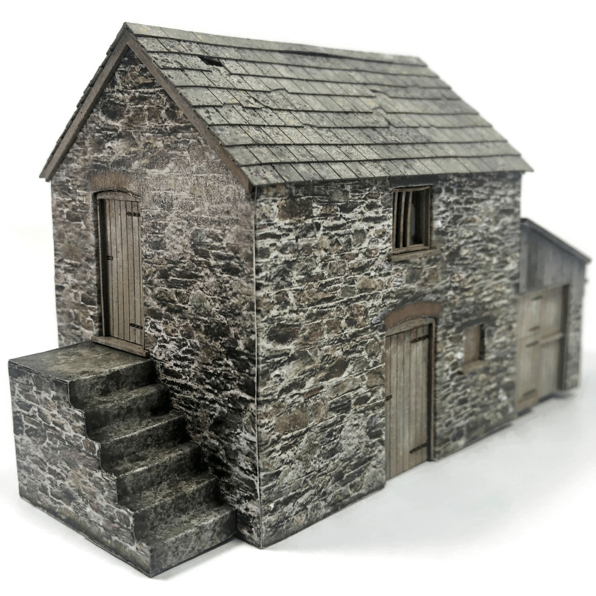 Scale Model Scenery KX084 Polsue Barn - OO/HO Gauge Kit - Phillips Hobbies