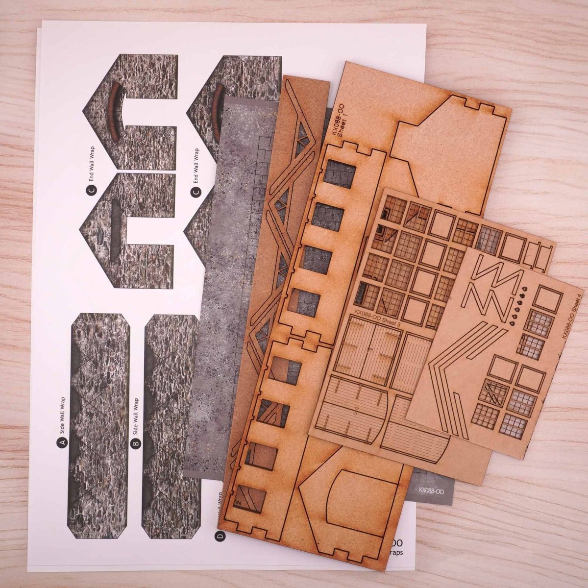 Scale Model Scenery KX088 Pearces Machine Shop - OO/HO Gauge Kit - Phillips Hobbies