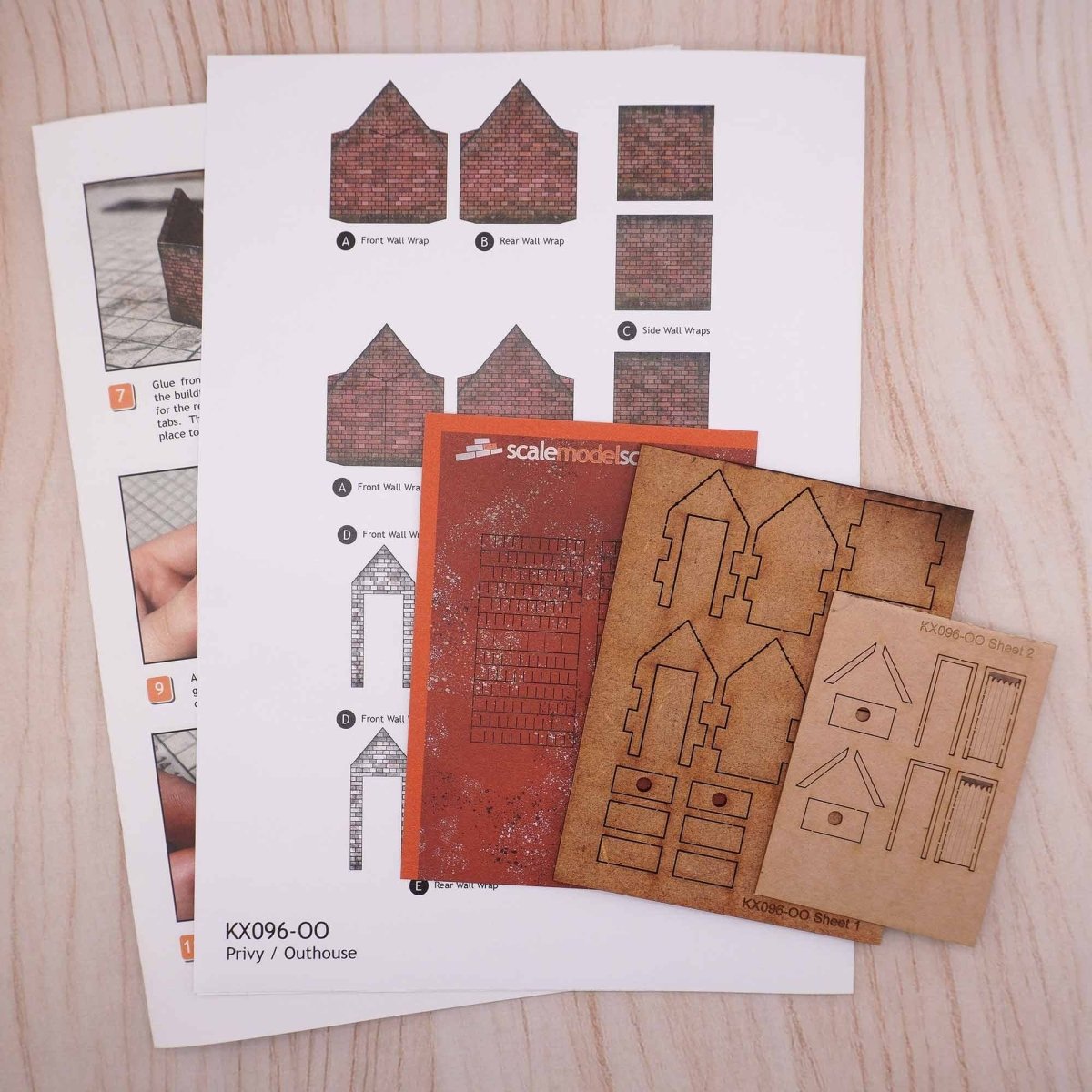 Scale Model Scenery KX096 Privy/Outhouse - OO/HO Gauge Kit - Phillips Hobbies