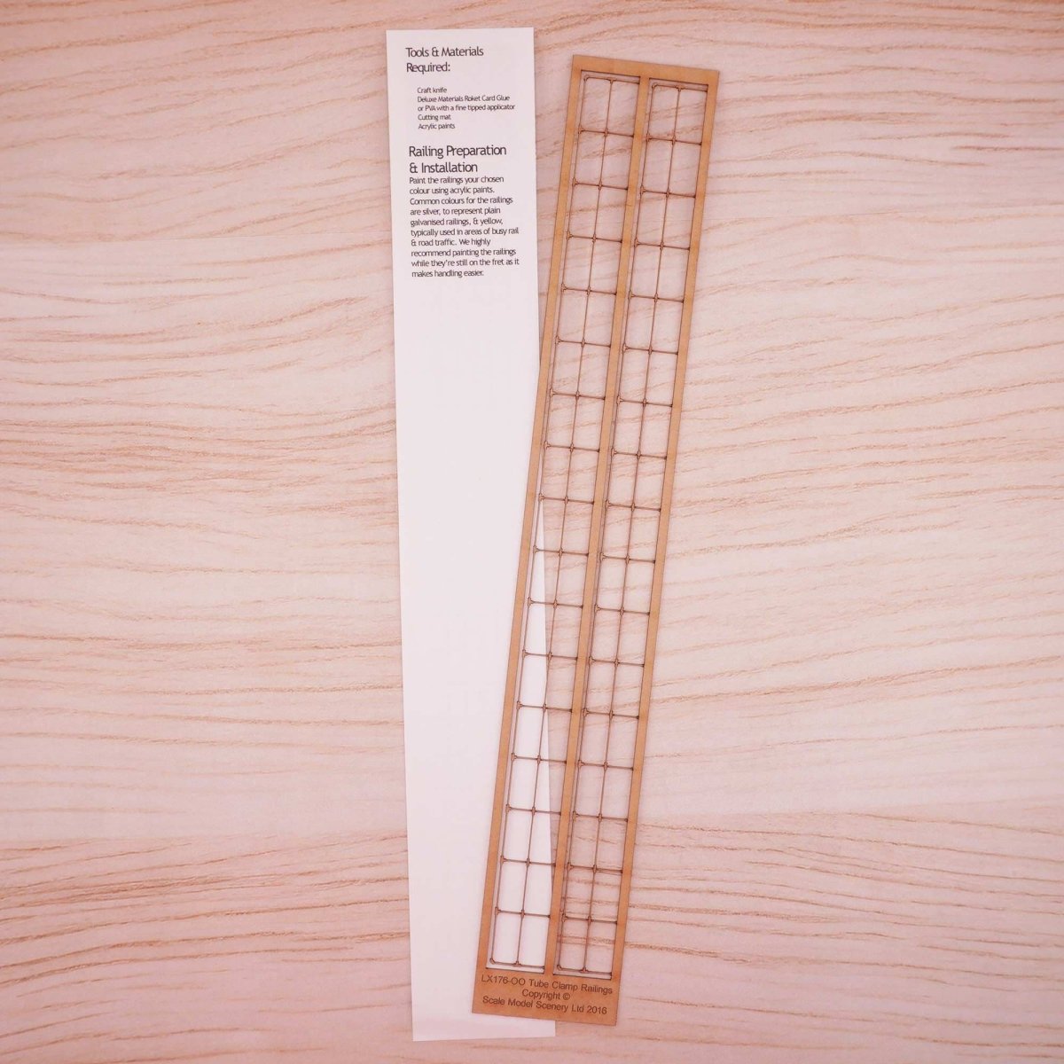 Scale Model Scenery Tubeclamp Railings Kit - OO/HO Gauge - Phillips Hobbies