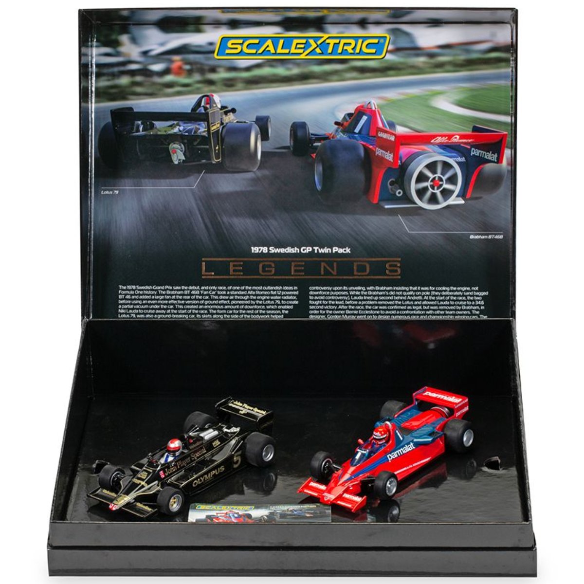 Scalextric C4392A 1978 Swedish Grand Prix Twin Pack - 1:32 Scale Slot Cars - Phillips Hobbies
