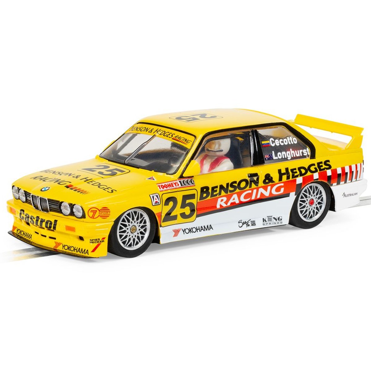 Scalextric C4401 BMW E30 M3 Bathurst 1000 1992 Longhurst + Cecotto - 1:32 Scale Slot Car - Phillips Hobbies