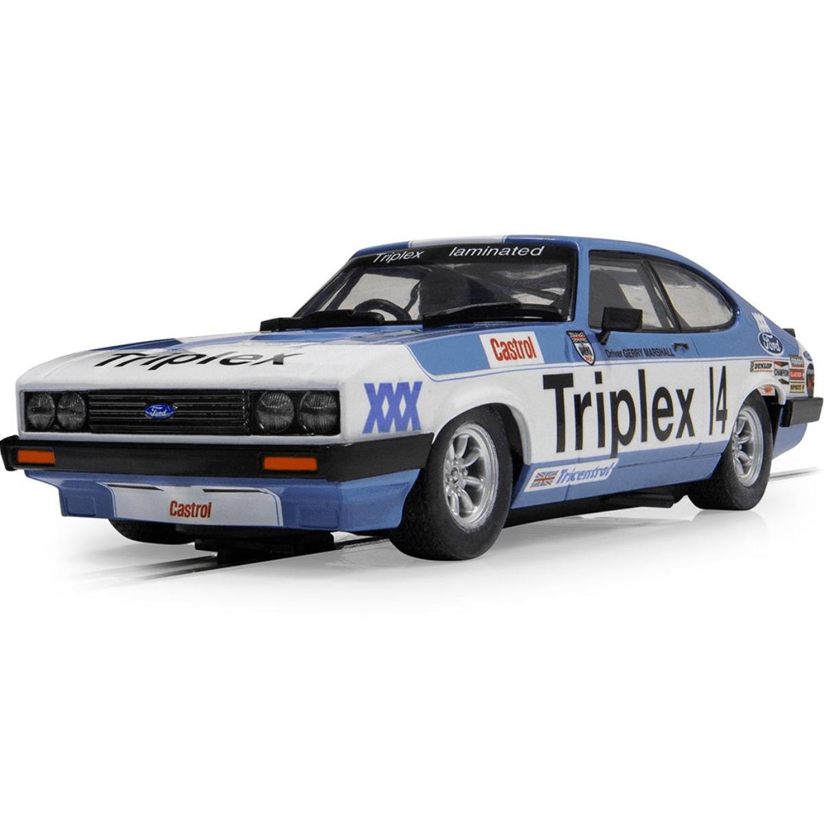 Scalextric C4544 Ford Capri MKIII Gerry Marshall - 1:32 Scale Slot Car - Phillips Hobbies