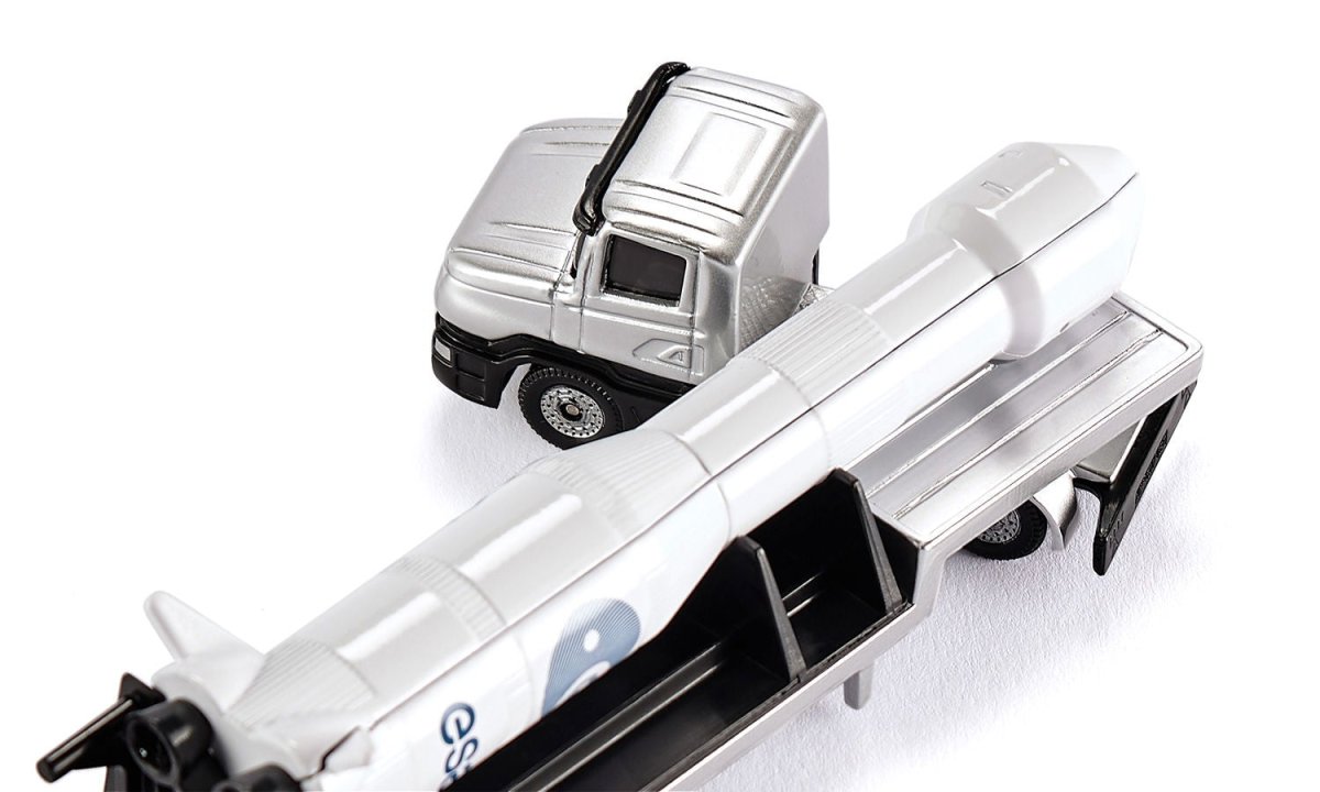 Siku 1614 Low Loader With Rocket Toy Model - Phillips Hobbies