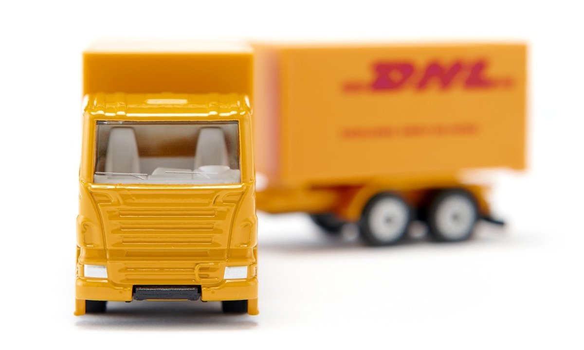 Siku 1694 DHL Truck With Trailer Toy Model - Phillips Hobbies