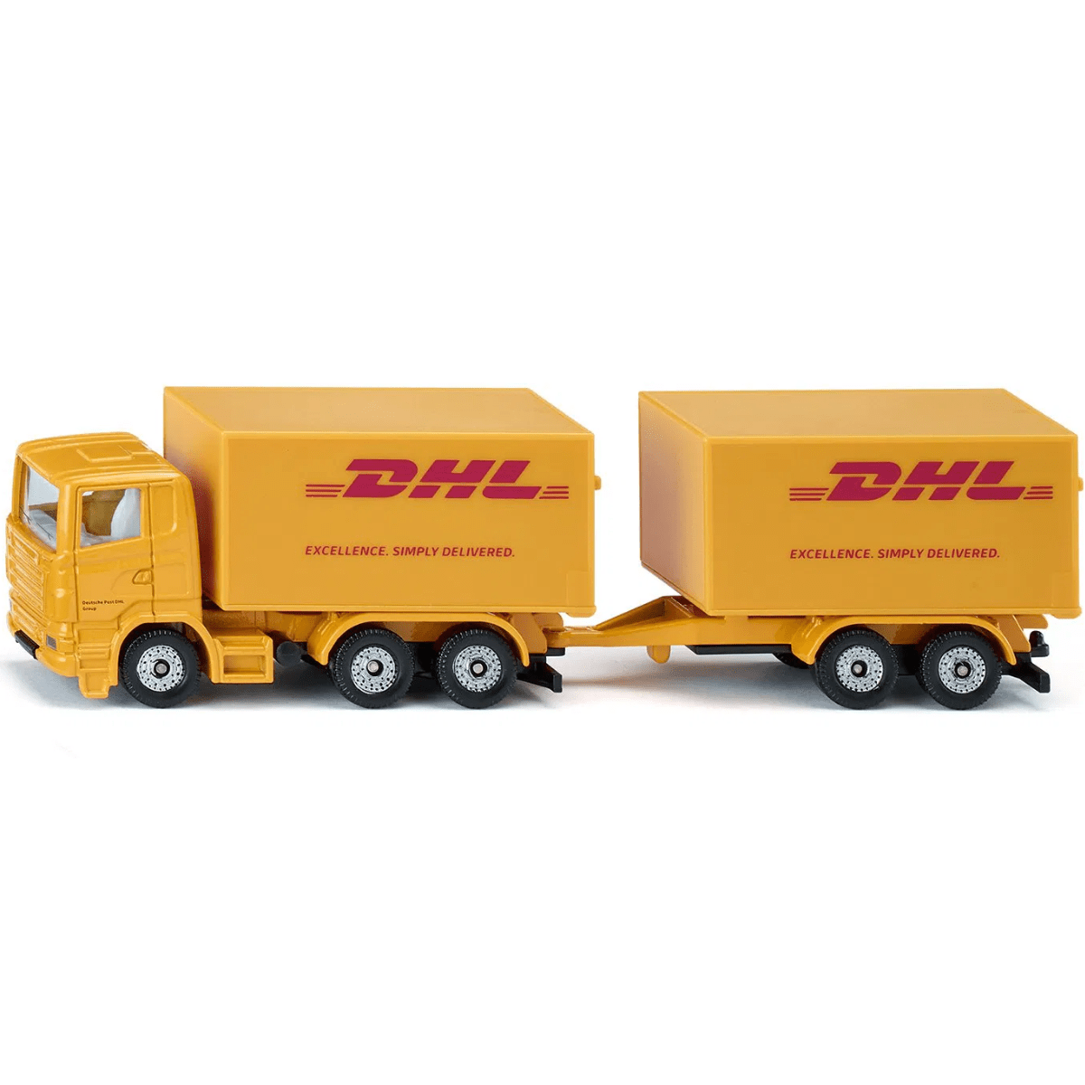 Siku 1694 DHL Truck With Trailer Toy Model - Phillips Hobbies