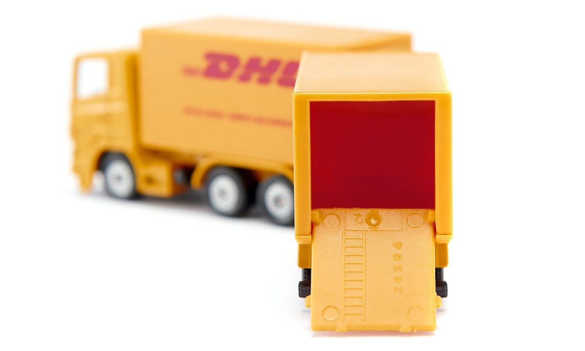 Siku 1694 DHL Truck With Trailer Toy Model - Phillips Hobbies