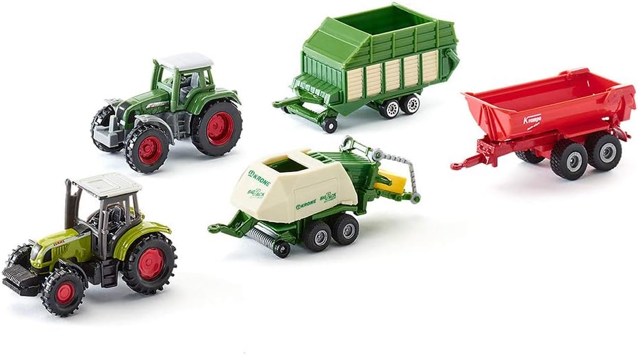 Siku 6286 5 Agricultural Vehicles Tractor & Trailer Gift Set Toy Models - Phillips Hobbies