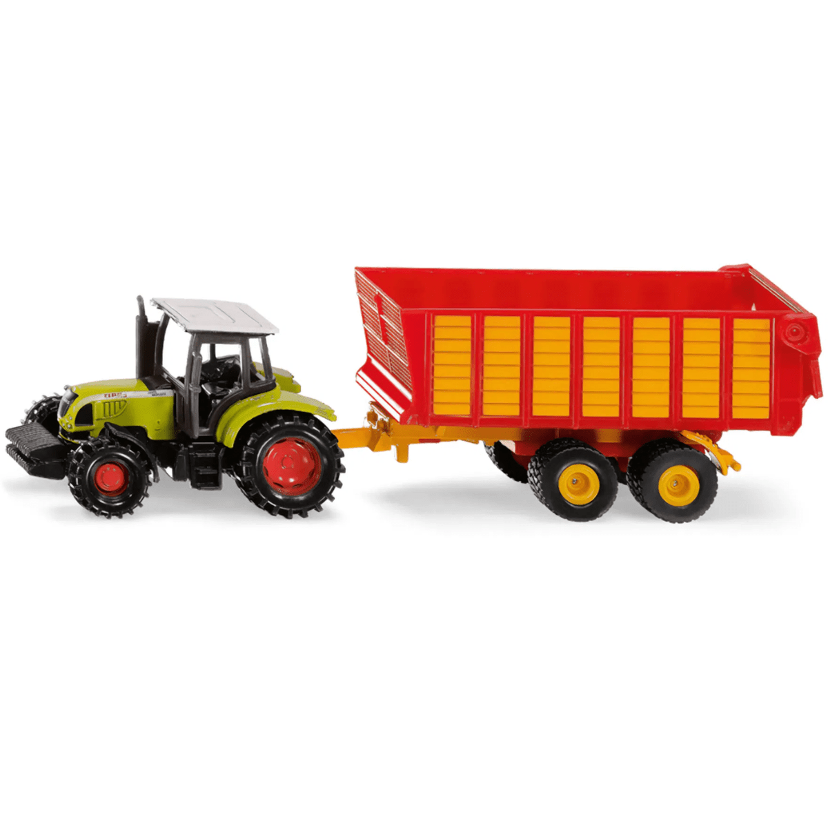 Siku Claas Tractor With Silage Trailer - 1:87 Scale Toy Model - Phillips Hobbies