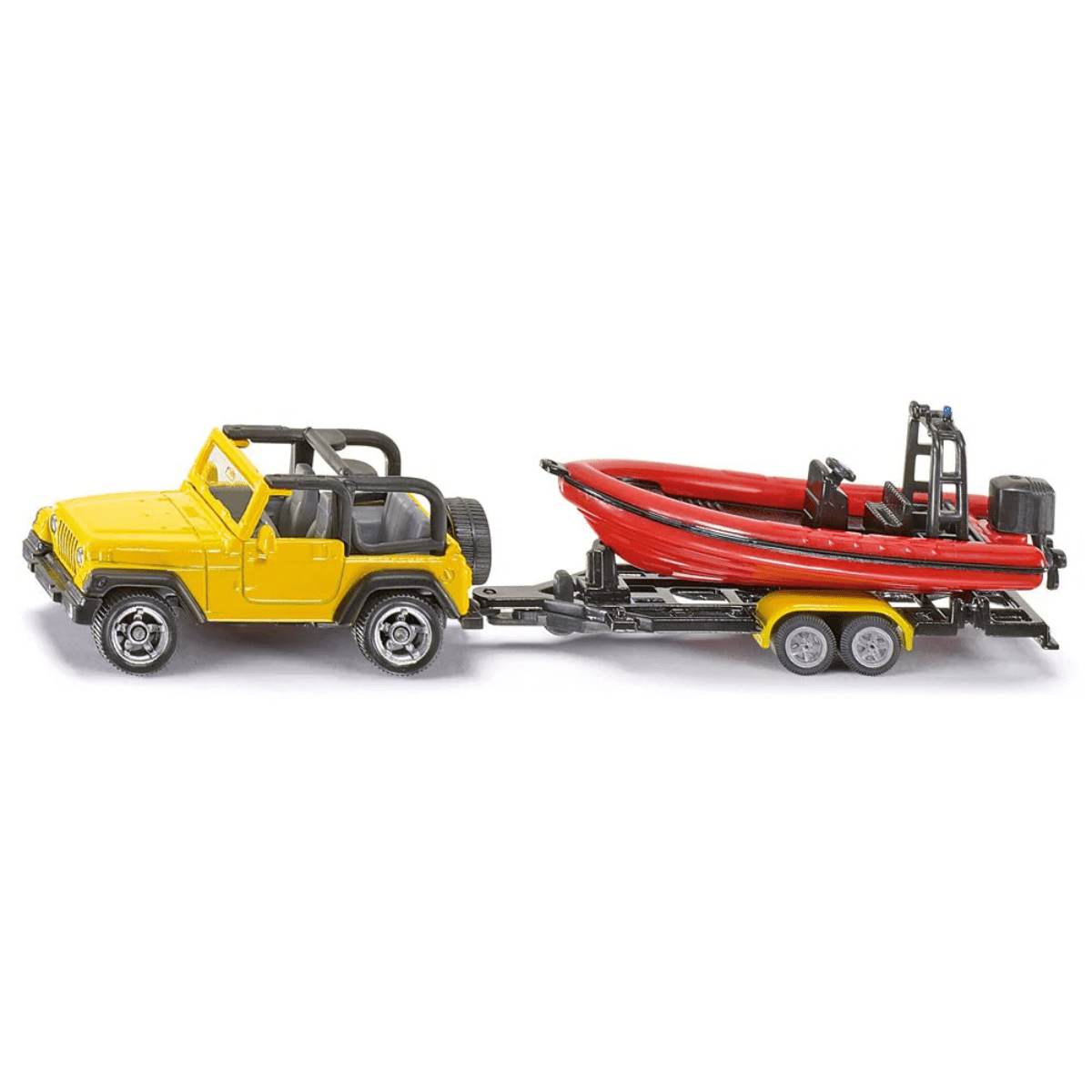 Siku Jeep with Boat - 1:87 Scale Toy Model - Phillips Hobbies
