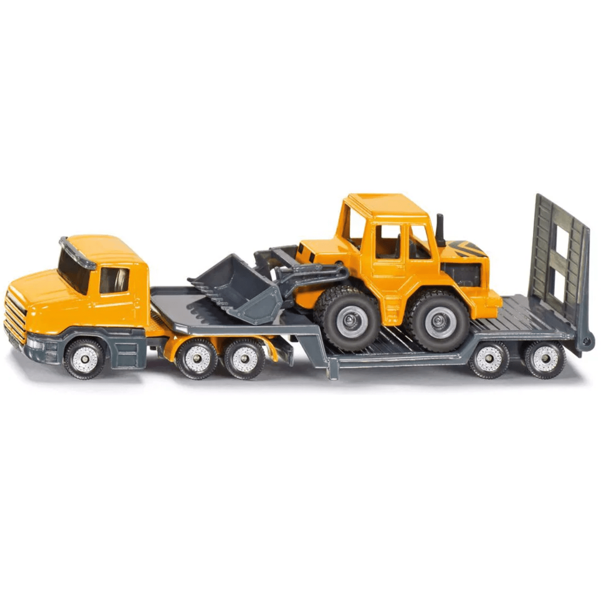 Siku Low Loader with Front Loader - 1:87 Scale Toy Model - Phillips Hobbies