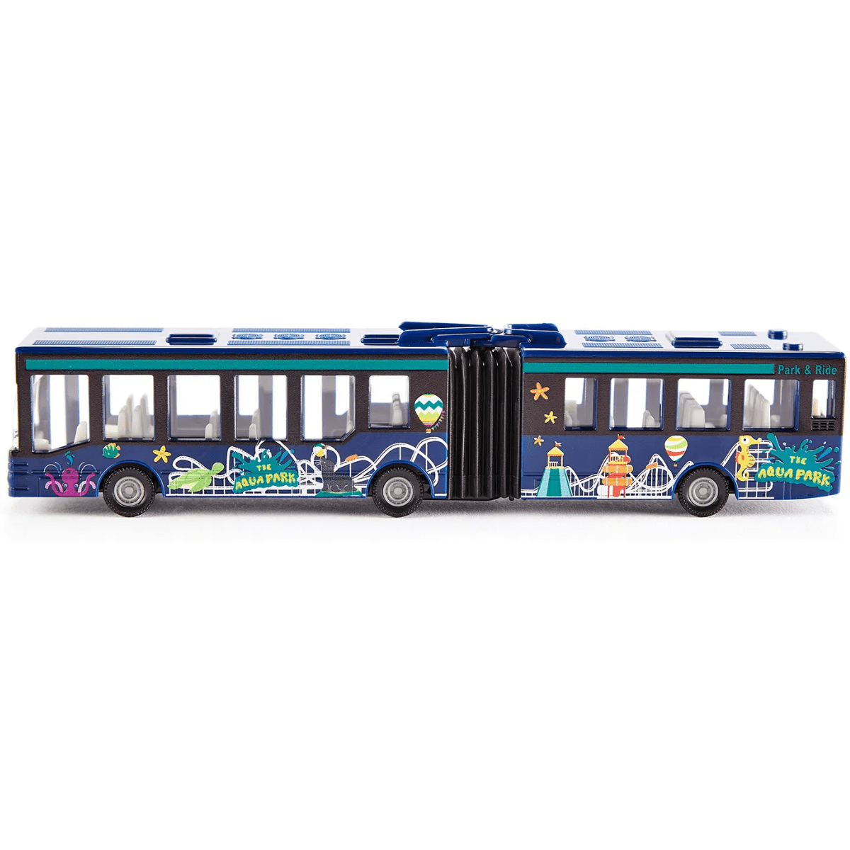 Siku Park & Ride Articulated Hinged Bus - 1:87 Scale Toy Model - Phillips Hobbies