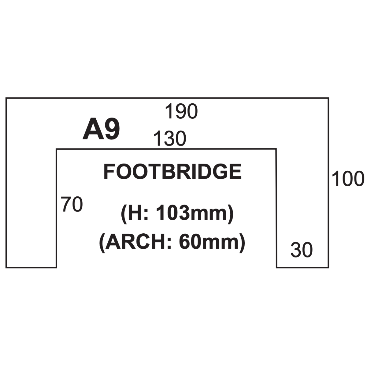 Superquick A09 Covered Footbridge - Card Kit - Phillips Hobbies