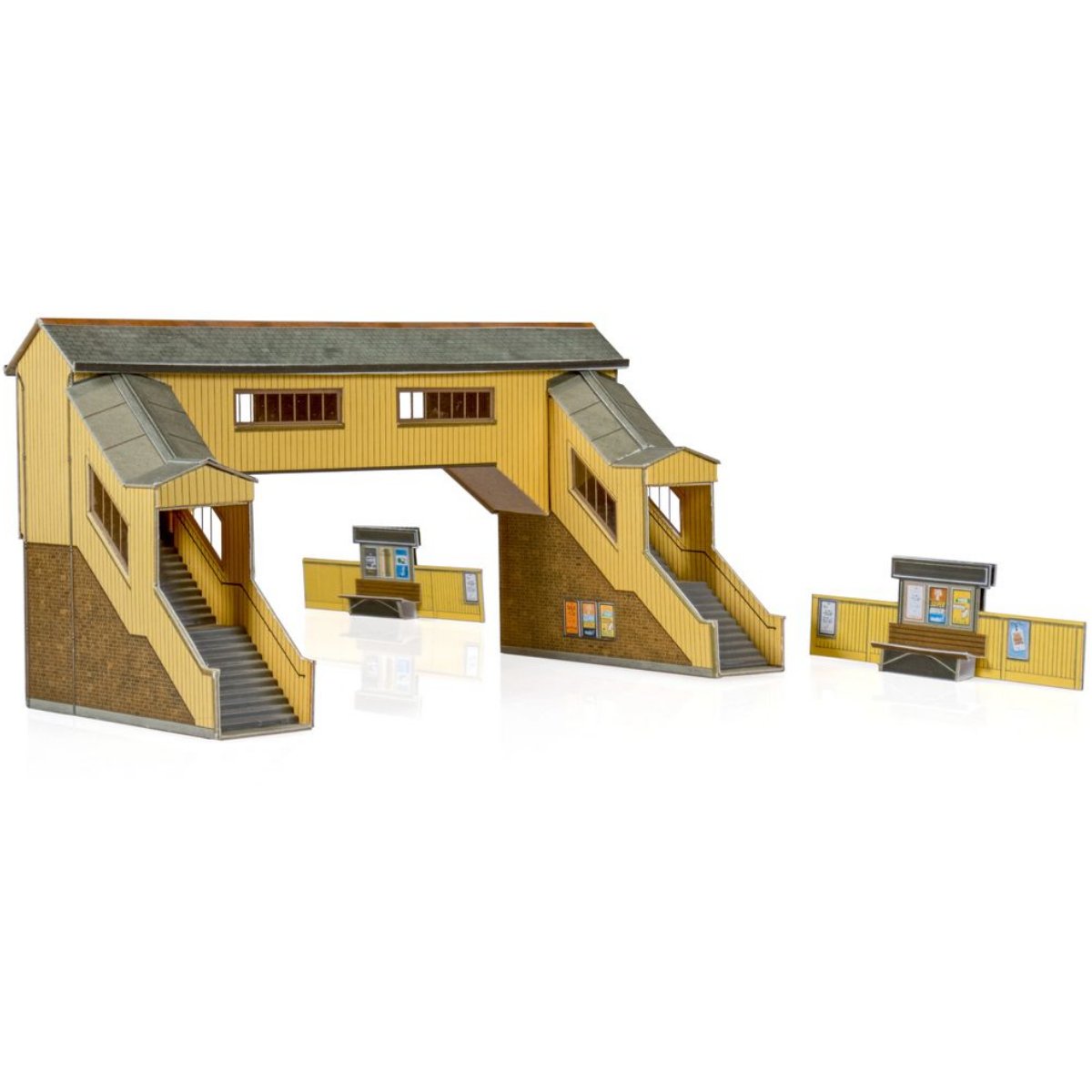 Superquick A09 Covered Footbridge - Card Kit - Phillips Hobbies