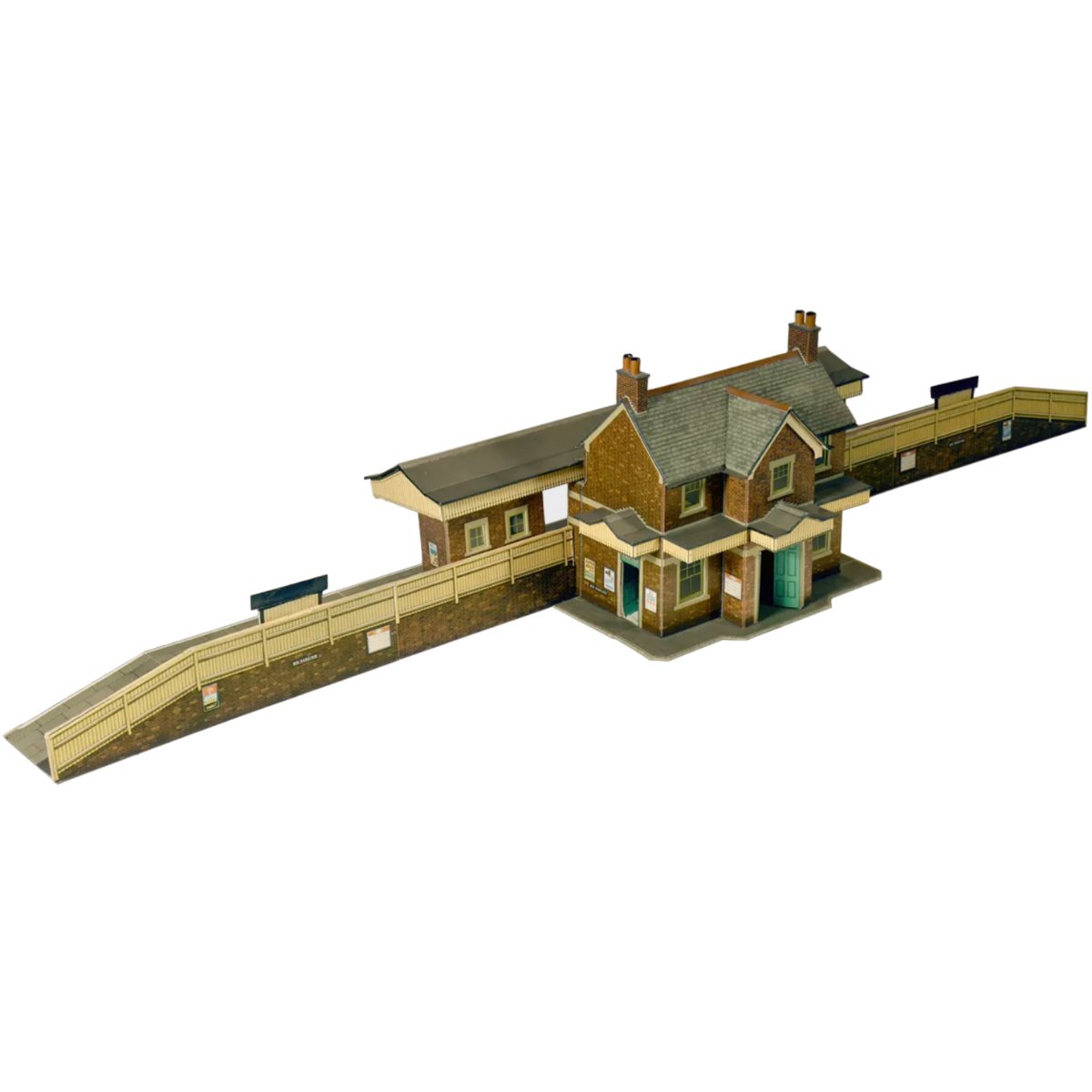 Superquick A2 Country Station Building - Card Kit - Phillips Hobbies