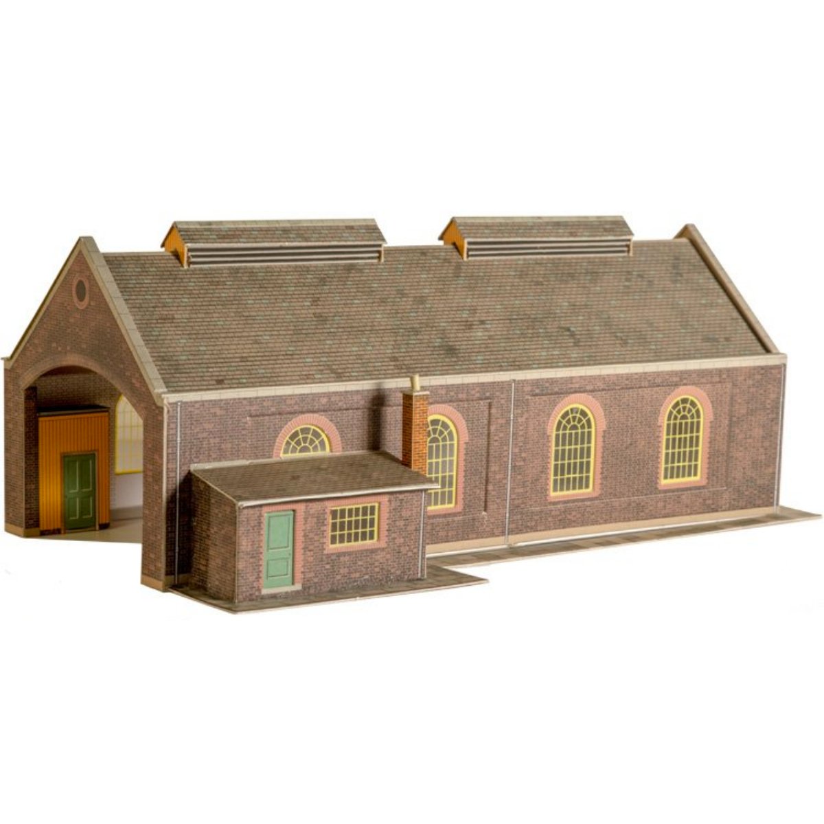 Superquick A5 Two Road Loco Shed - Card Kit - Phillips Hobbies