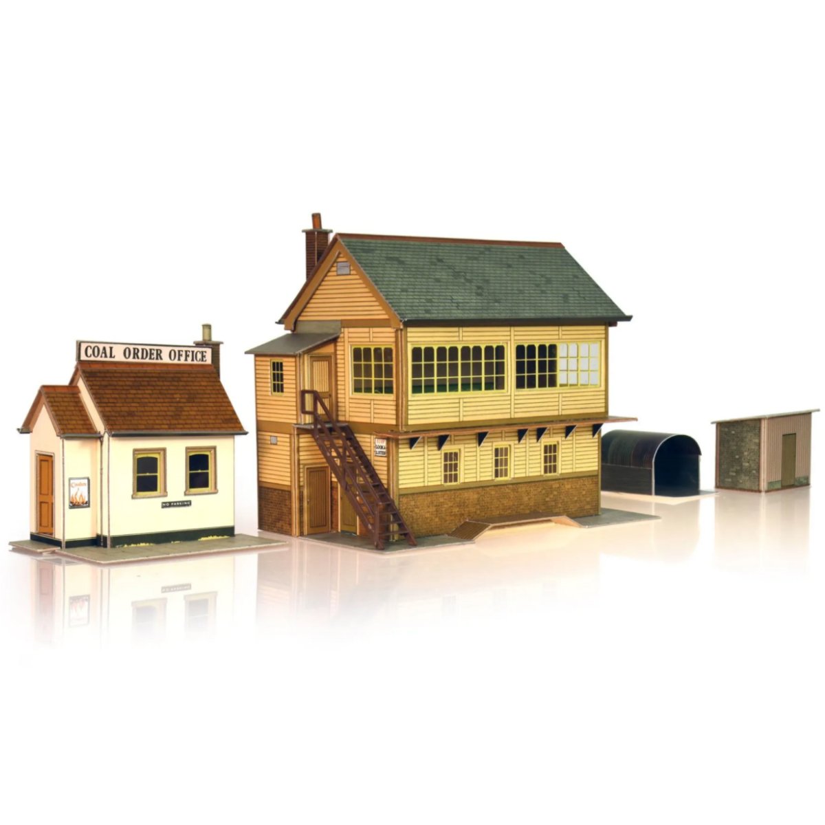 Superquick A6 Signal Box & Coal Order Office - Card Kit - Phillips Hobbies