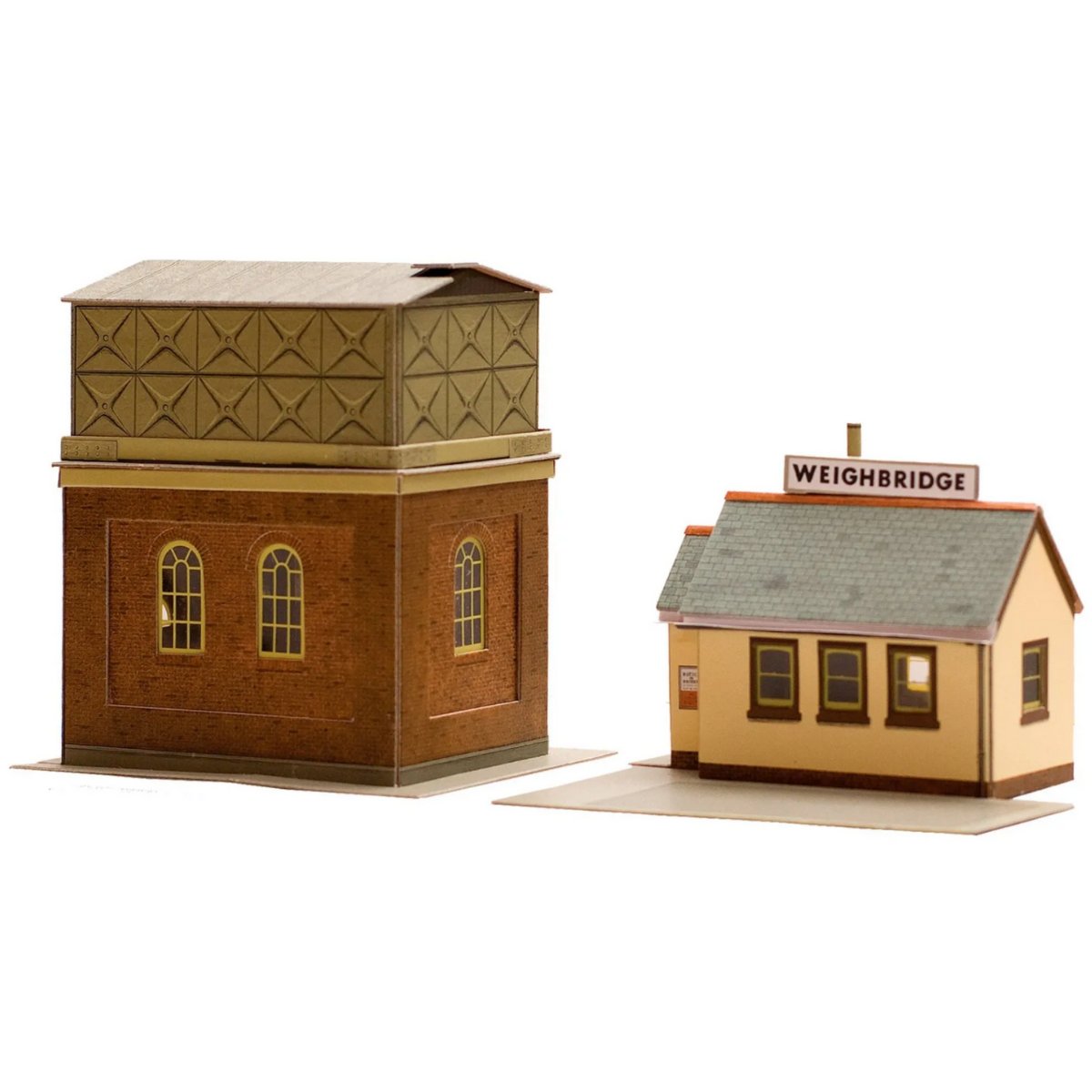 Superquick A8 Water Tower & Weighbridge - Card Kit - Phillips Hobbies