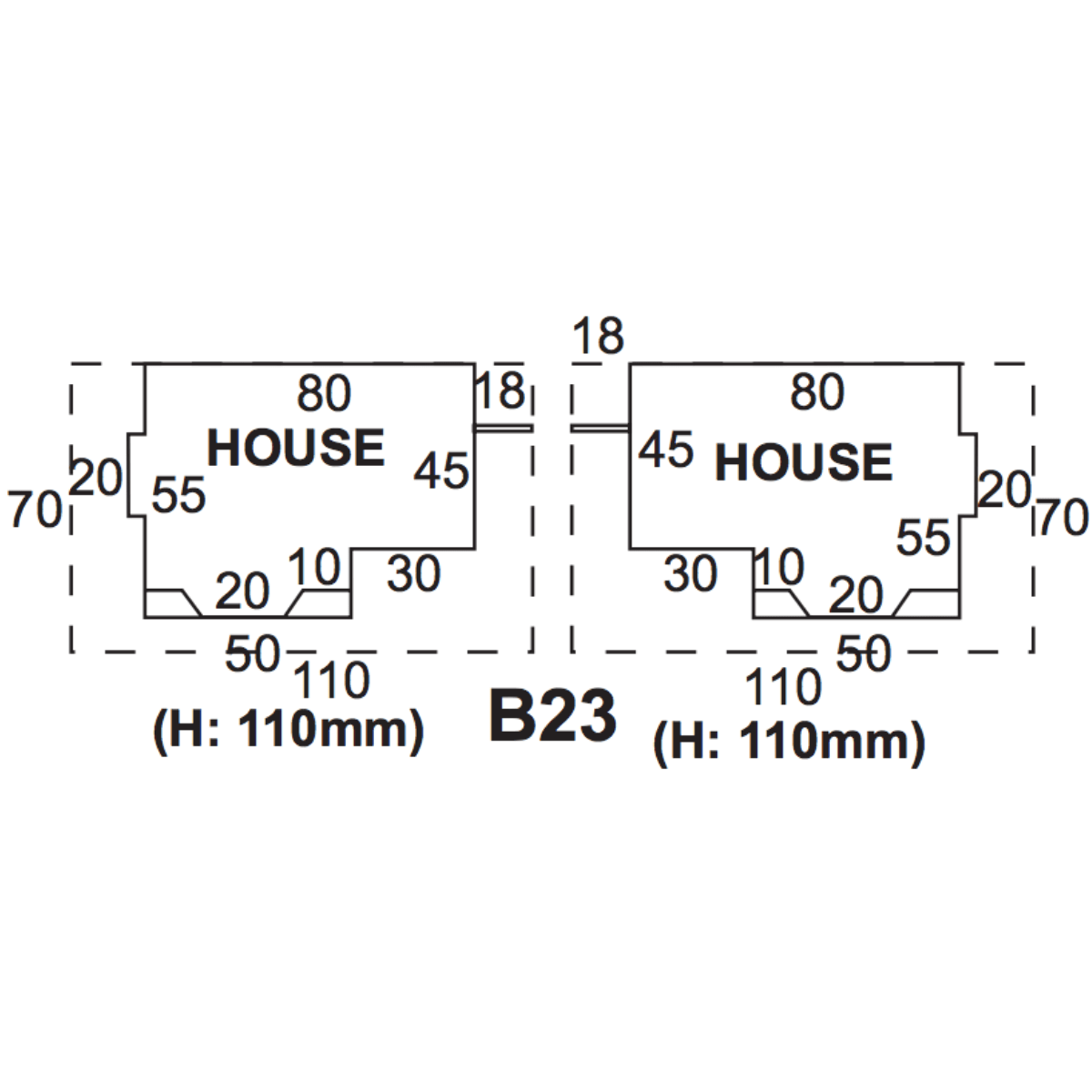 Superquick B23 Two Detached Houses - Phillips Hobbies