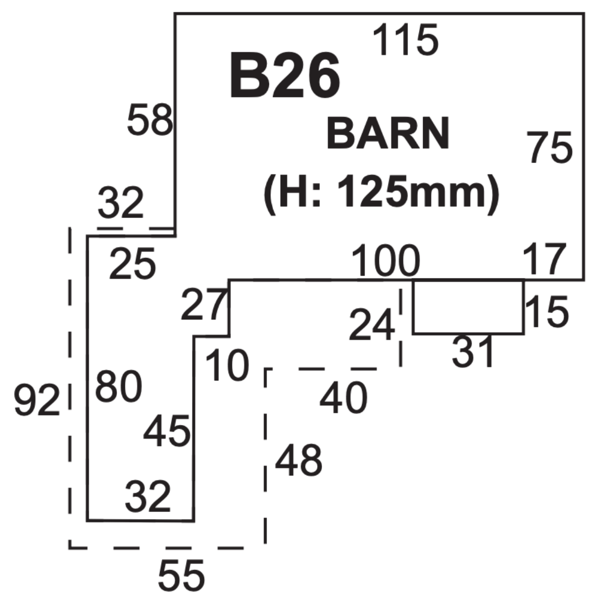 Superquick B26 Farm Hayloft & Barn - Card Kit - Phillips Hobbies