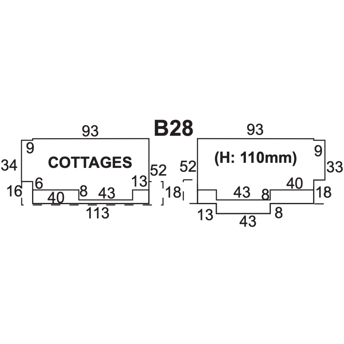 Superquick B28 Two Elizabethan Cottages - Phillips Hobbies