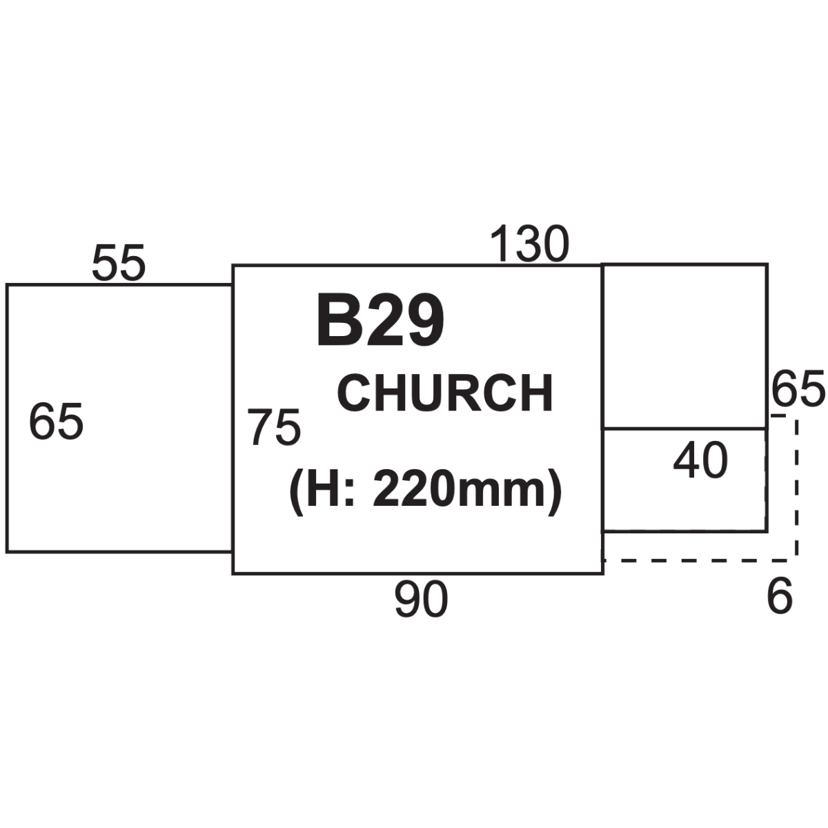Superquick B29 The Country Church - Card Kit - Phillips Hobbies