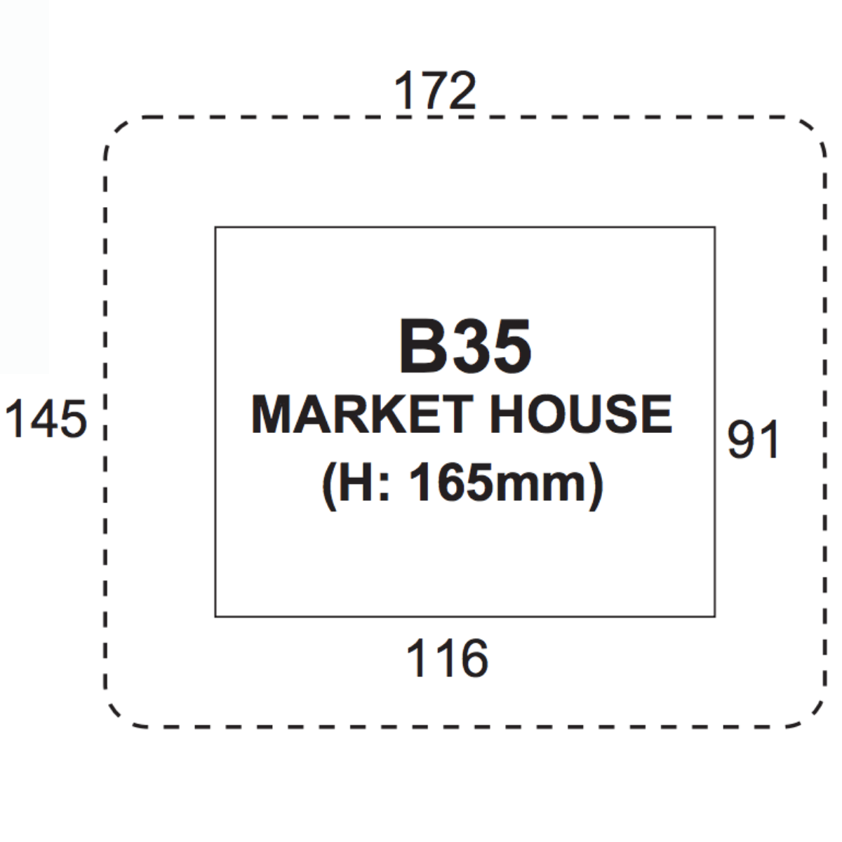 Superquick B35 Market Square House - Phillips Hobbies