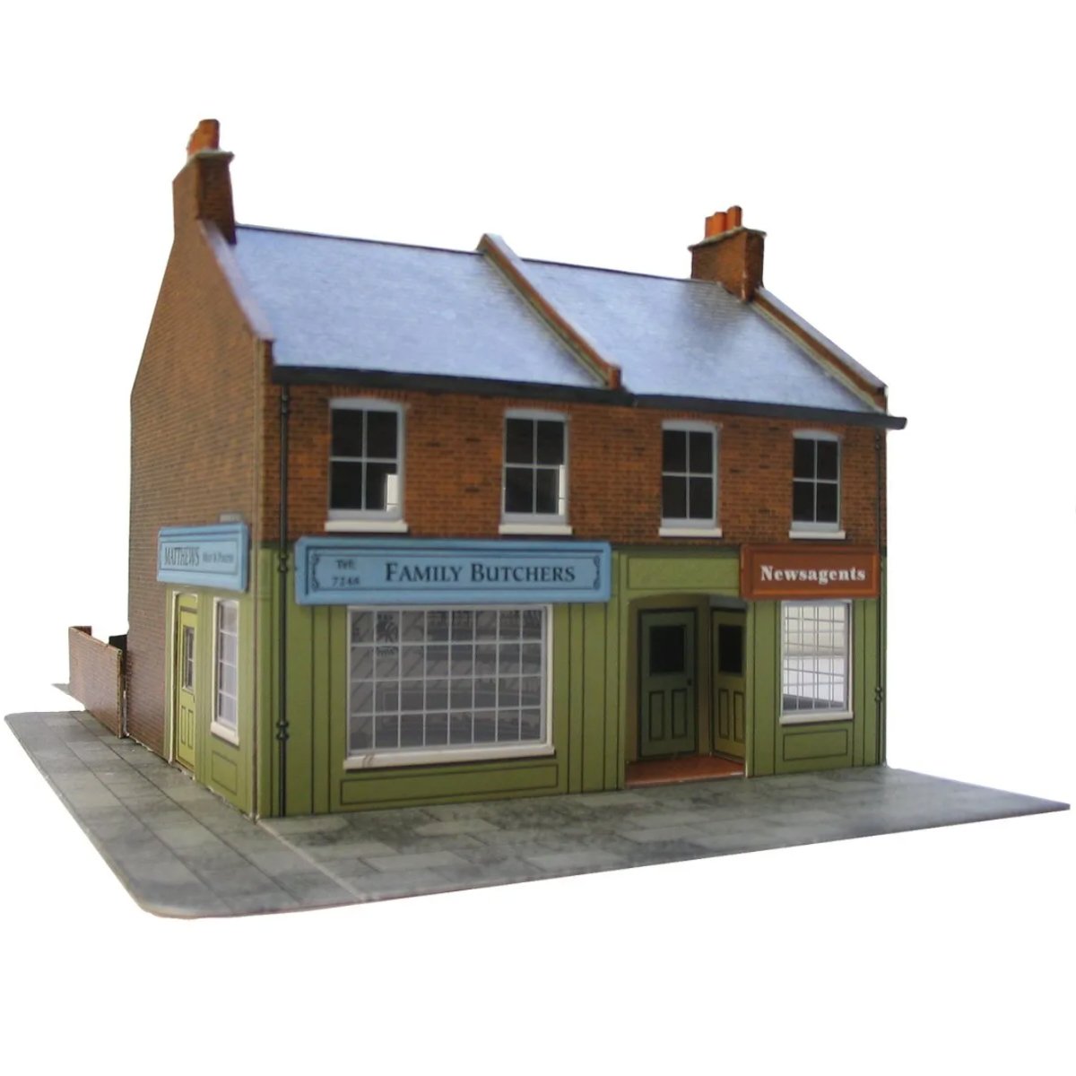 Superquick C07 Red Brick Terrace Corner House - Phillips Hobbies