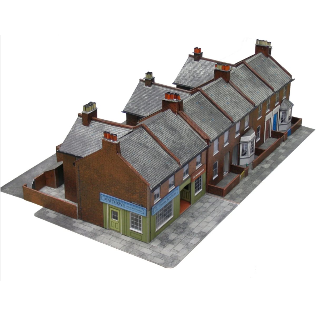 Superquick C07 Red Brick Terrace Corner House - Phillips Hobbies