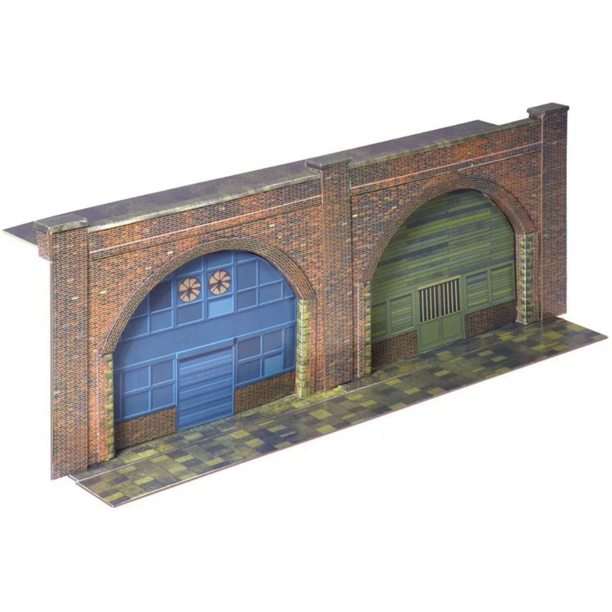 Superquick C08.0 Red Brick Embankment Arches Low Relief - Card Kit - Phillips Hobbies