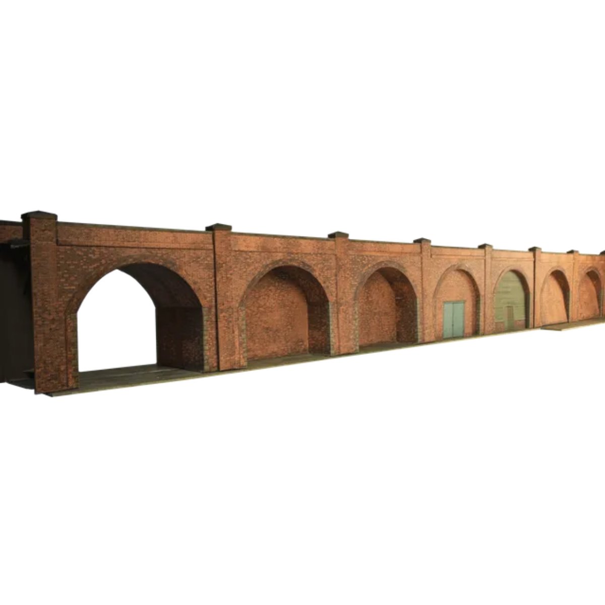 Superquick C08.0 Red Brick Embankment Arches Low Relief - Card Kit - Phillips Hobbies