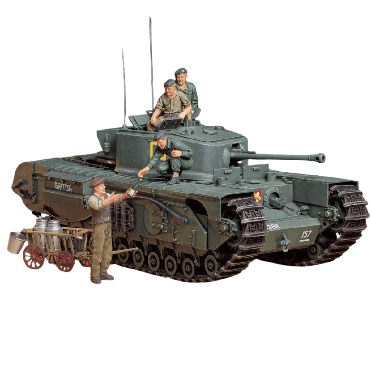 Tamiya 35210 British Infantry Tank Churchill Mk.VII Plastic Kit - 1:35 Scale - Phillips Hobbies