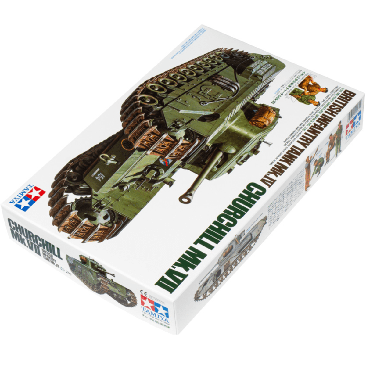 Tamiya 35210 British Infantry Tank Churchill Mk.VII Plastic Kit - 1:35 Scale - Phillips Hobbies
