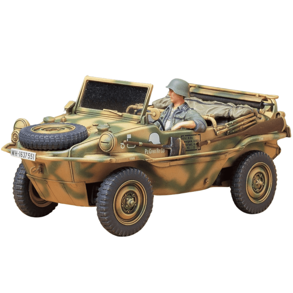 Tamiya 35224 German Schwimmwagen Type 166 Plastic Kit - 1:35 Scale - Phillips Hobbies