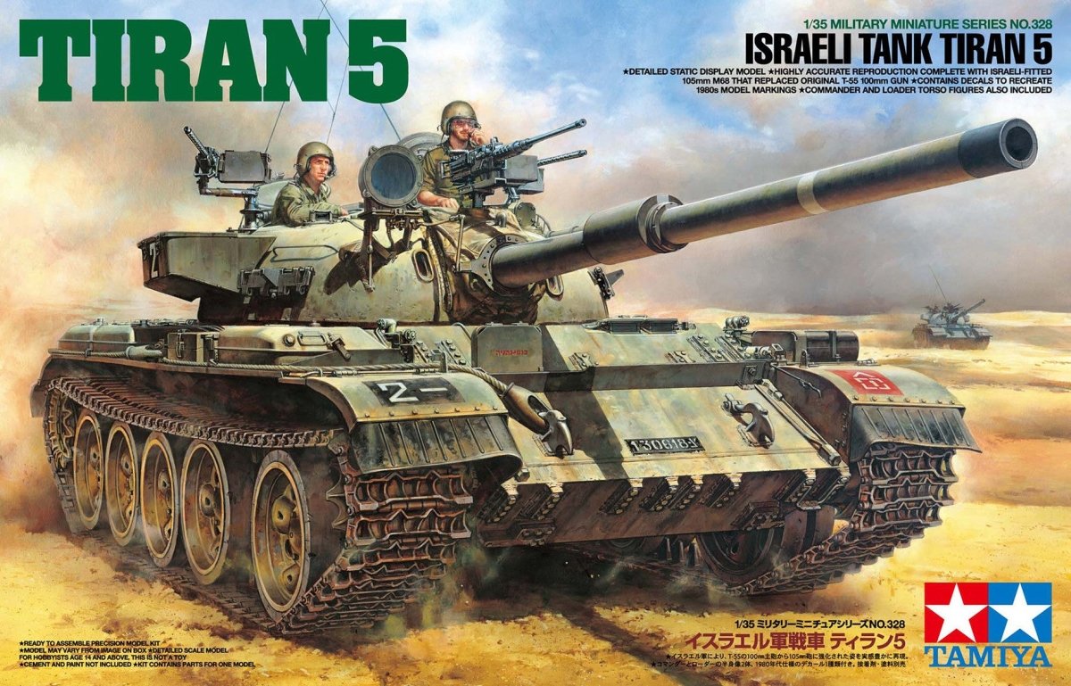 Tamiya 35328 Israeli Tank Tiran 5 Plastic Kit - 1:35 Scale - Phillips Hobbies