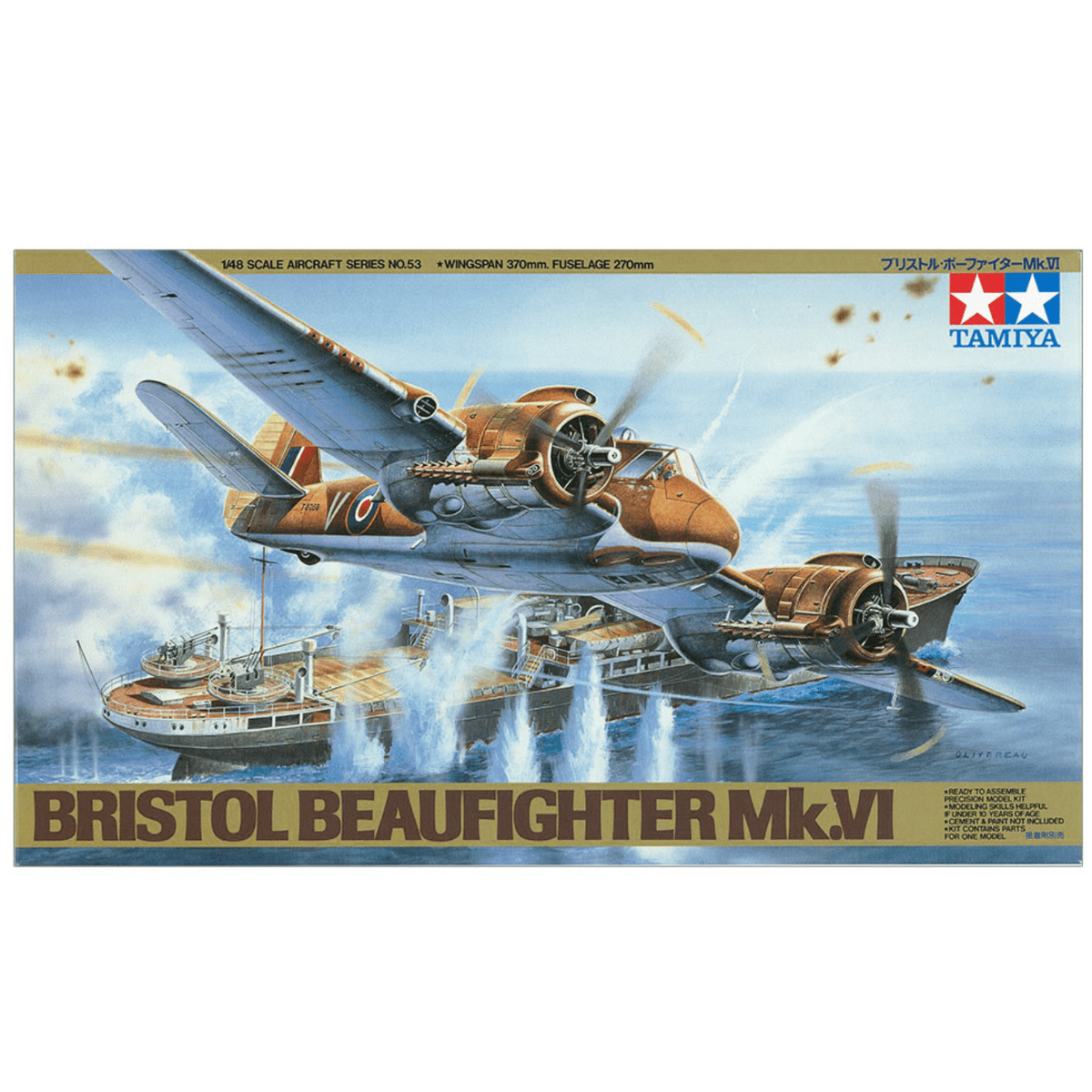 Tamiya 61053 Bristol Beaufighter Mk. VI Plastic Kit - 1:48 Scale - Phillips Hobbies