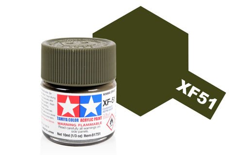 Tamiya Acrylic Mini XF - 51 Khaki Drab - Phillips Hobbies