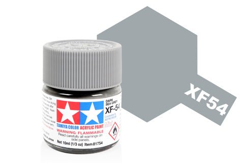 Tamiya Acrylic Mini XF - 54 Dark Sea Grey - Phillips Hobbies