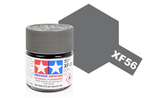 Tamiya Acrylic Mini XF - 56 Metallic Grey - Phillips Hobbies