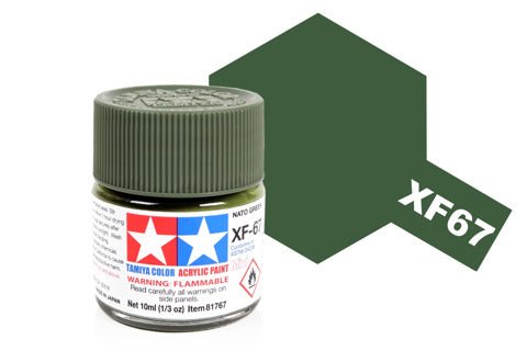 Tamiya Acrylic Mini XF - 67 NATO Green - Phillips Hobbies