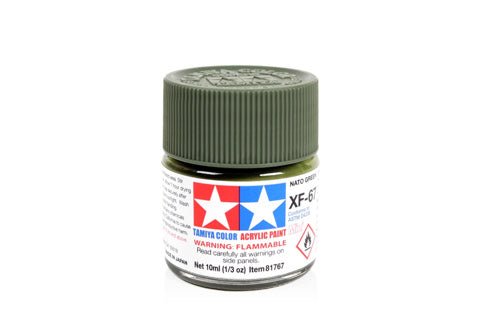Tamiya Acrylic Mini XF - 67 NATO Green - Phillips Hobbies