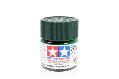 Tamiya Acrylic Mini XF - 70 Dark Green 2 - Phillips Hobbies